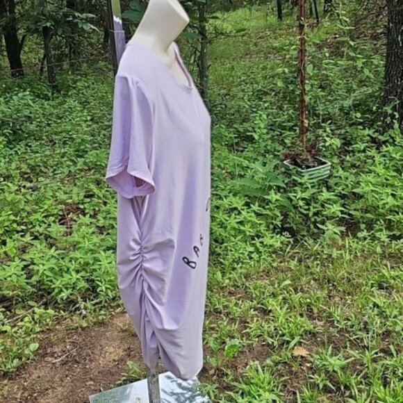 Time and Tru Women's Large 12/14 Maternity Pullover Graphic Purple Tee Used - Picture 3 of 11